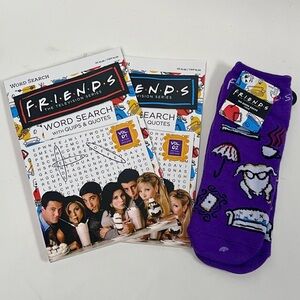 - Friends Socks & Crossword books Set